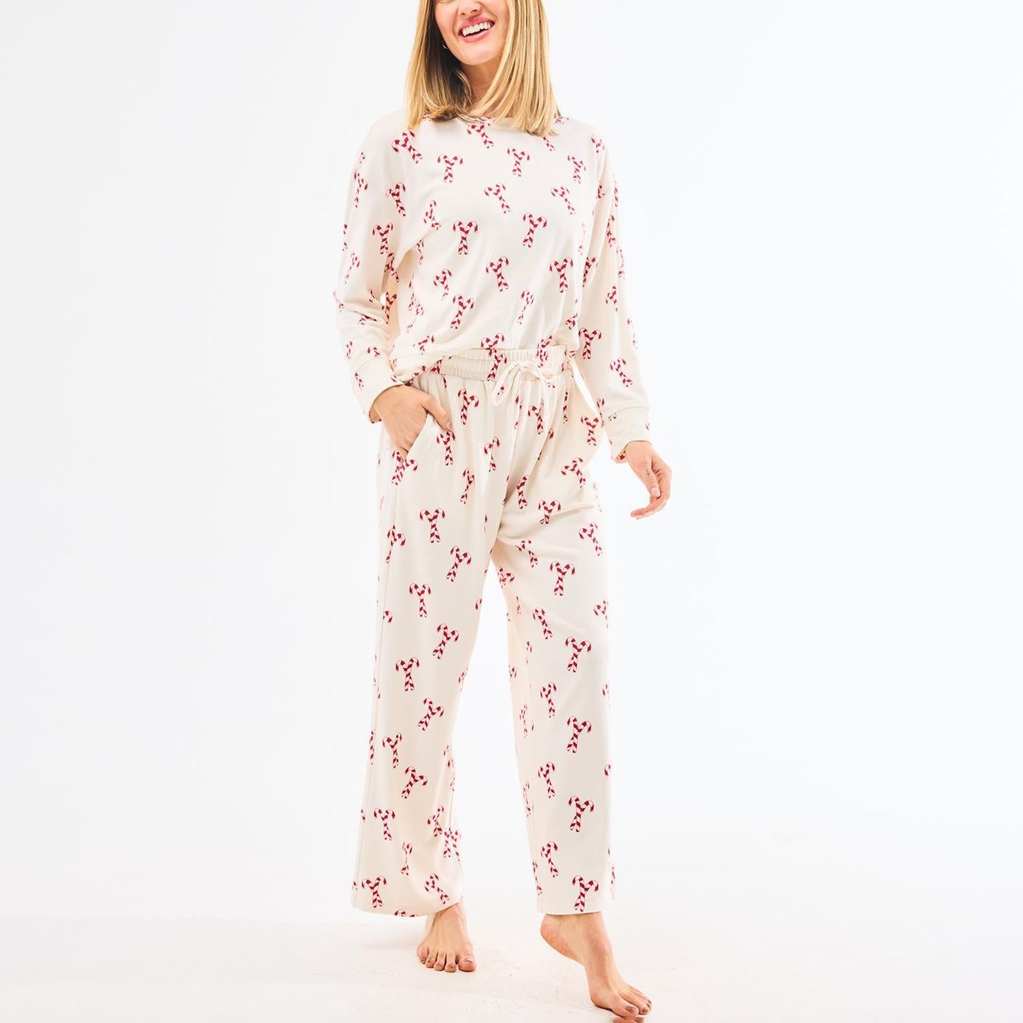 Adult PJ Set | Candy Canes