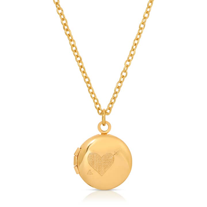 Mini Engraved Locket | Heart