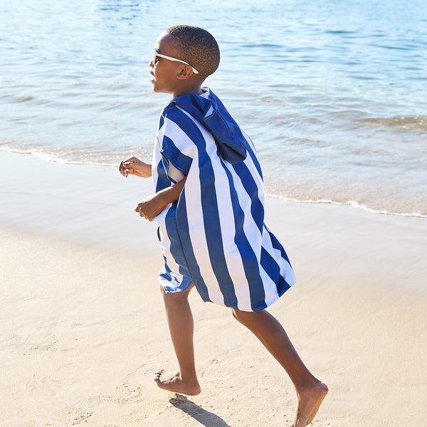 D&B Kids Quick Dry Poncho | Whitsunday Blue