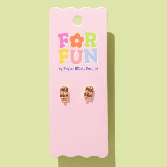 Stud Earrings | Pink Popsicles