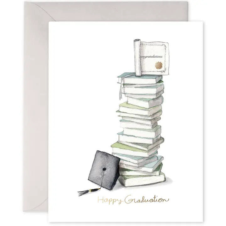 Graduation Card | Grad Book Stack