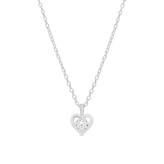Pendant Necklace - Silver Heart