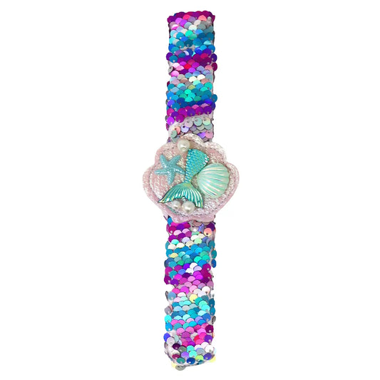 Mermaid Sequin Slap Bracelet