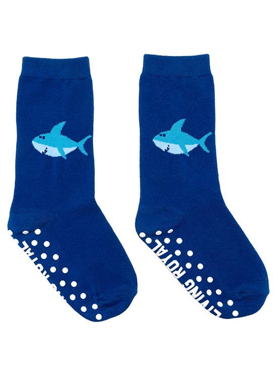 3D Packaged Crew Socks | Smiley Shark