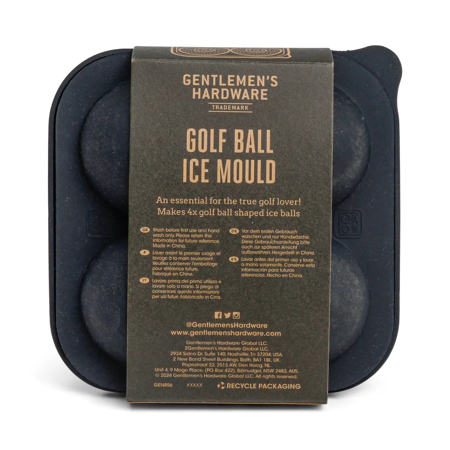 Golf Ball Ice Mold