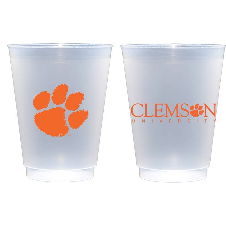 Frosted Cup Set | Clemson Logo