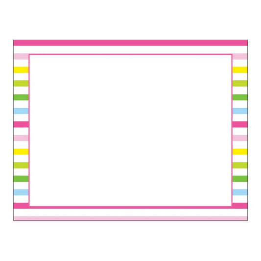 Pastel Stripe Flat Stationery