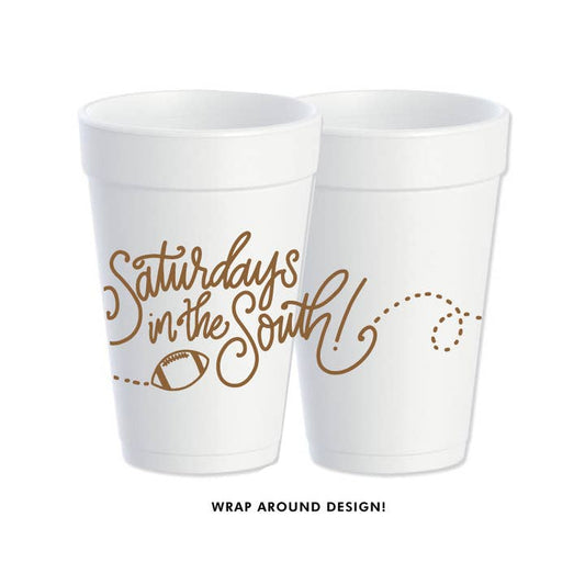 Saturdays in the South Foam Cups | Brown