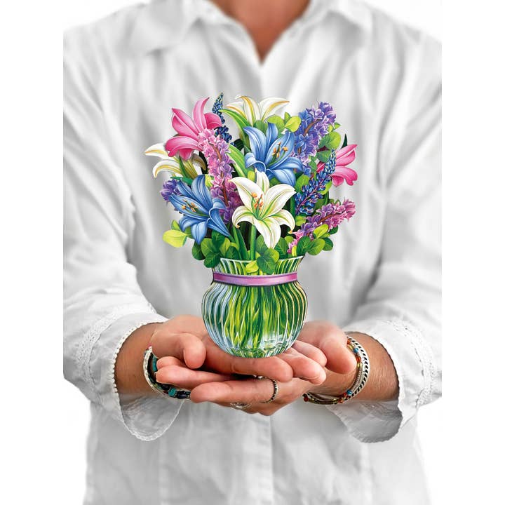 Mini Pop-Up Greeting Cards | Lilies & Lupines