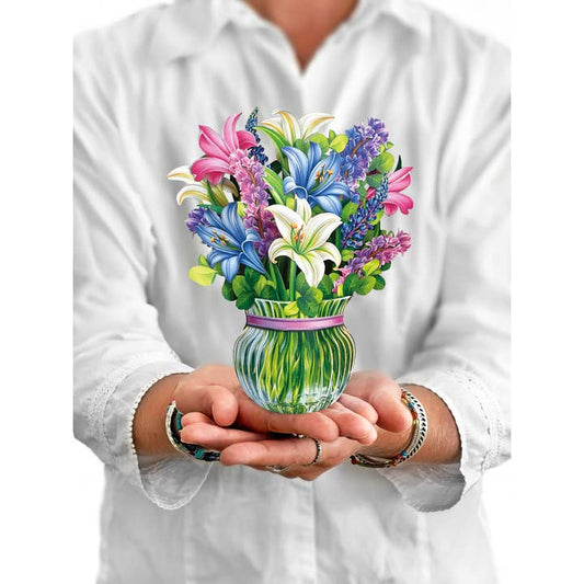 Mini Pop-Up Greeting Cards | Lilies & Lupines