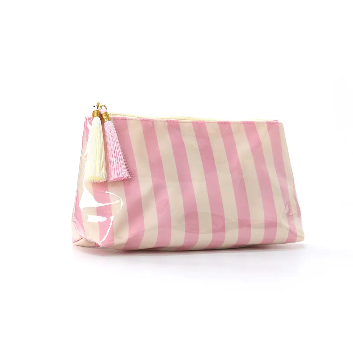 Waterproof Striped Pouch | Pink