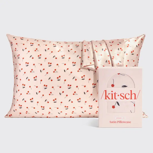 Satin Pillowcase | Cherry Print