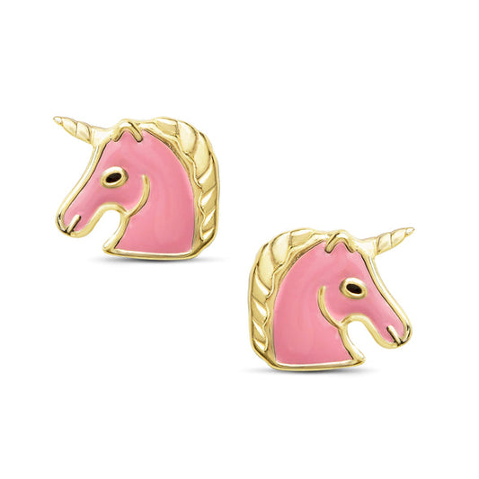 Sterling Silver Stud Earrings - Unicorn