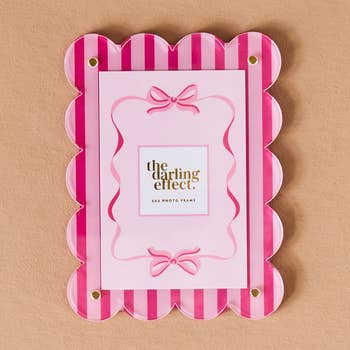 Mini Acrylic Picture Frame Magnet | Sweatheart Stripes