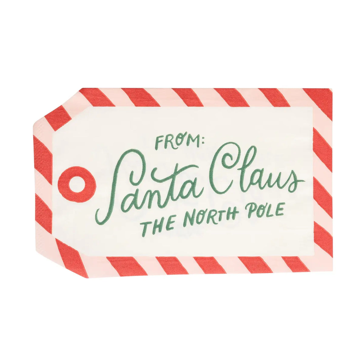 To Santa Tag Dinner Napkin