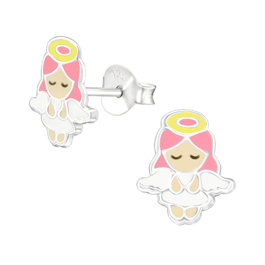 Sterling Silver Stud Earrings - Little Angel