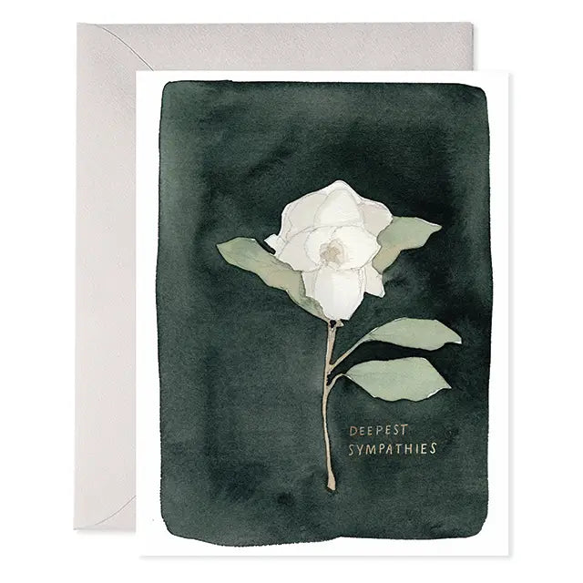 Greeting Card | White Flower Condolence