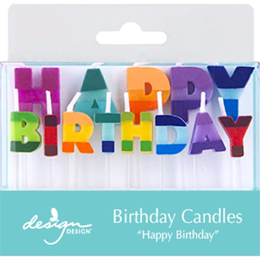 Sculpted Birthday Candles | Color Block