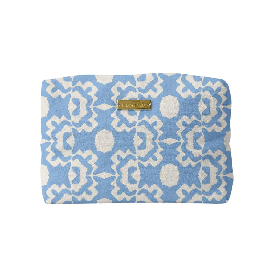 Terry Beach Pouch | Aspen Chambray