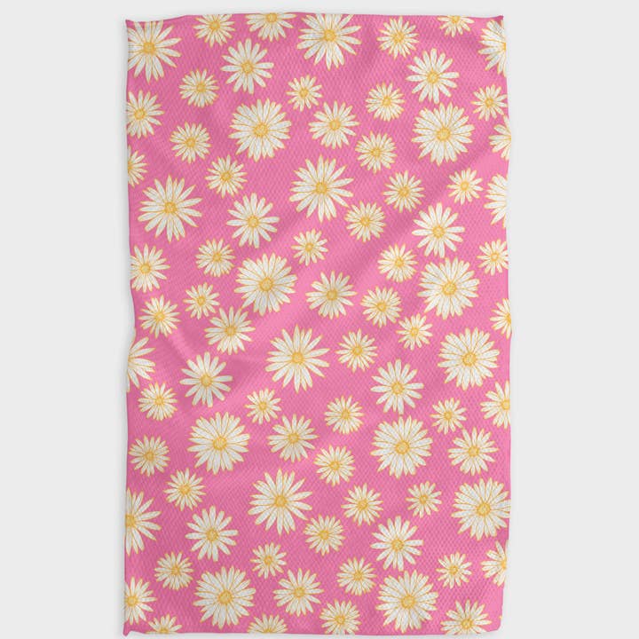 Tea Towel - Daisy Days Pink