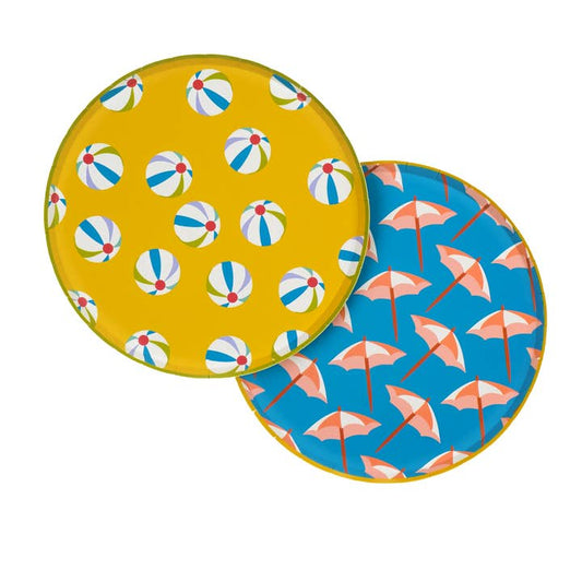 Summer Fun Assorted Dessert Paper Plates