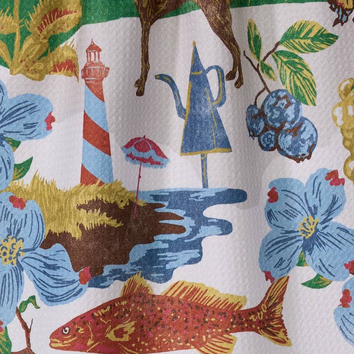 Tea Towel | Greetings from North Carolina