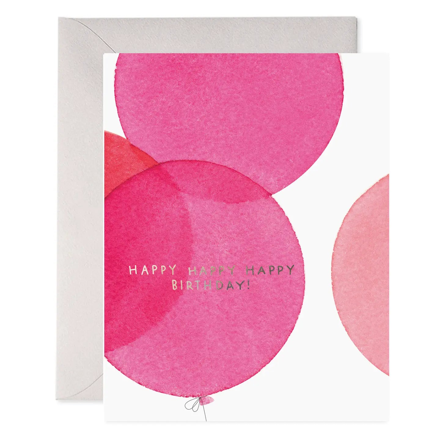 Greeting Card | Pink Balloons Birthday