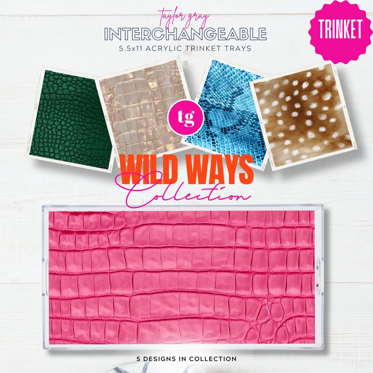 Acrylic Trinket Tray Inserts | Wild Ways