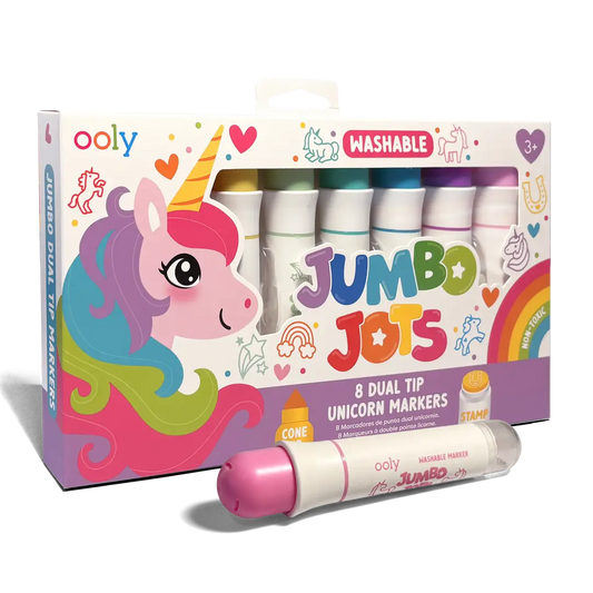 Jumbo Jots Dual Tip Unicorn Markers