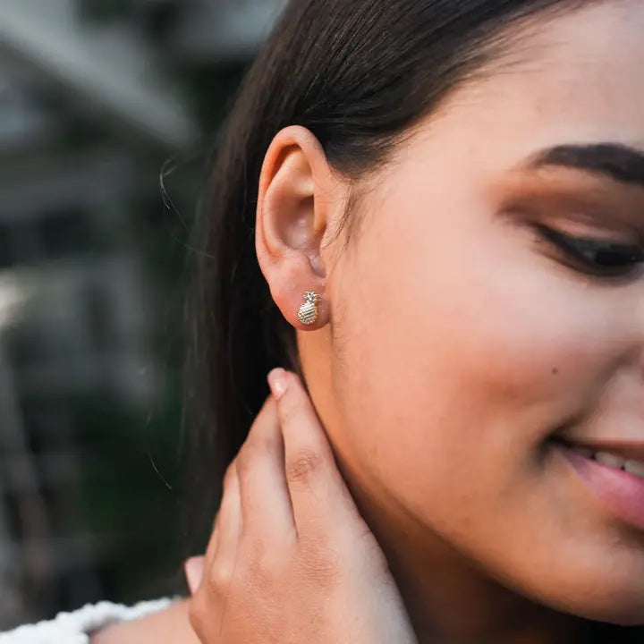 New Moon Gold Earrings | Sweet/Pineapple