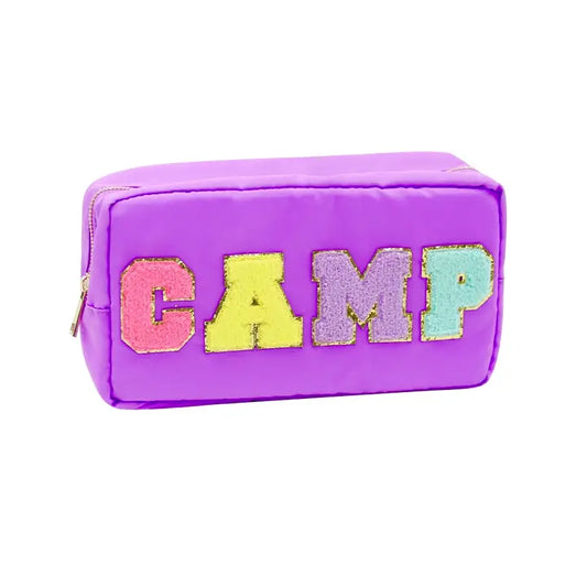 Cosmetic Bag | Chenille | Camp | Purple