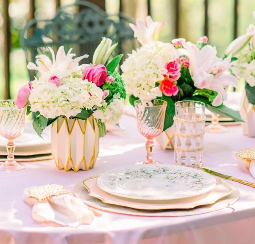 Paper Vase Wraps | Gold Pearl