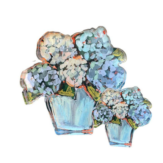 Bitty Acrylic Bloom Block | Blue Hydrangea