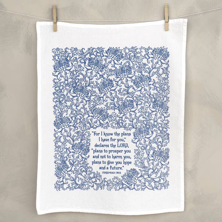 Tea Towel | For I Know the Plans