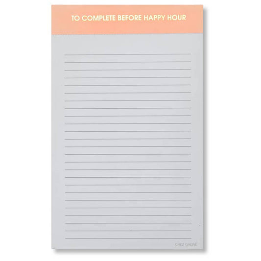 Notepad | To Complete Before Happy Hour