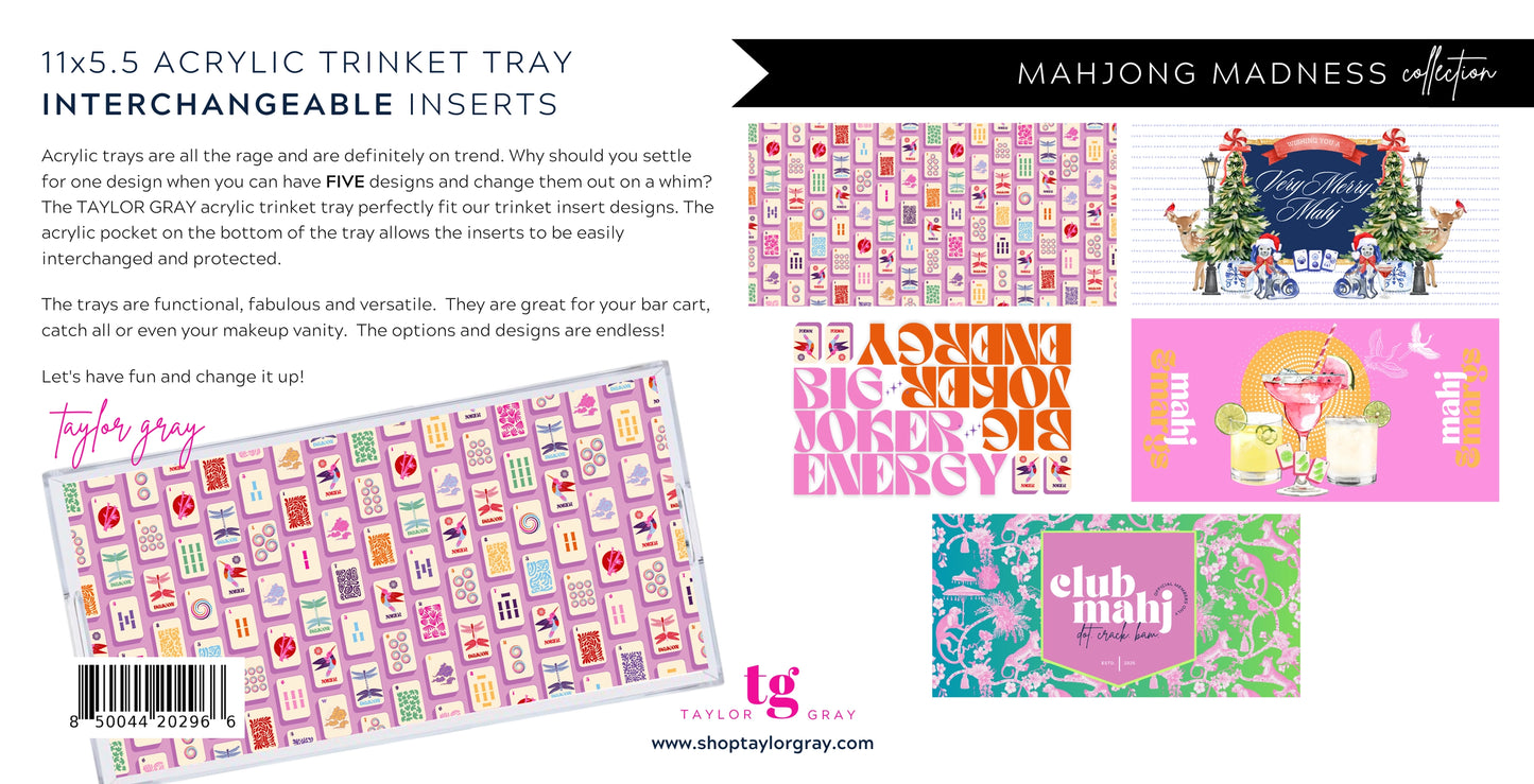 Acrylic Trinket Tray Inserts | Mahjong Madness