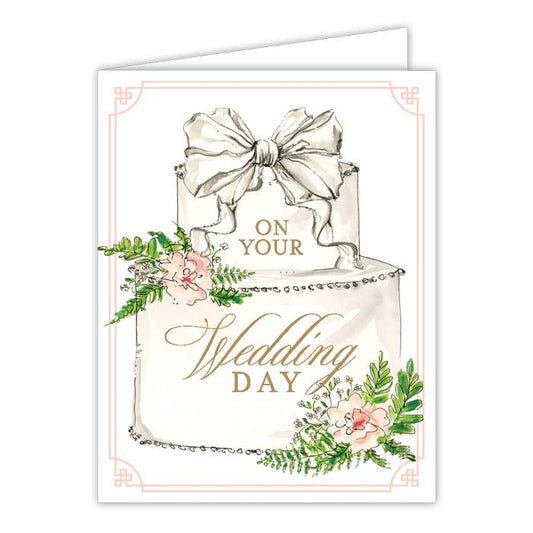 Greeting Card | Wedding | Cake and Flowers