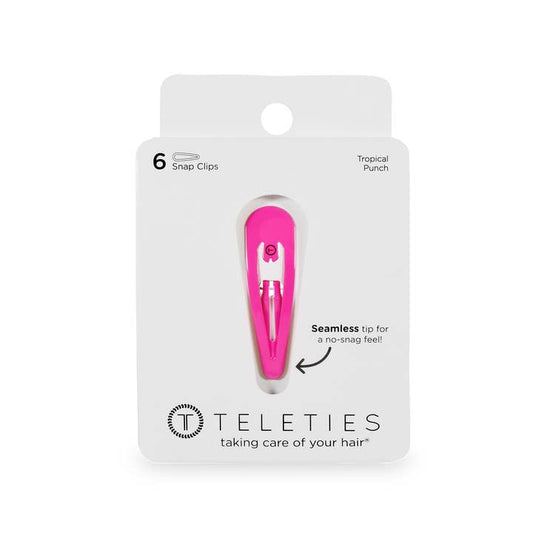 Teleties Snap Clip | 6 Count | Tropical Punch