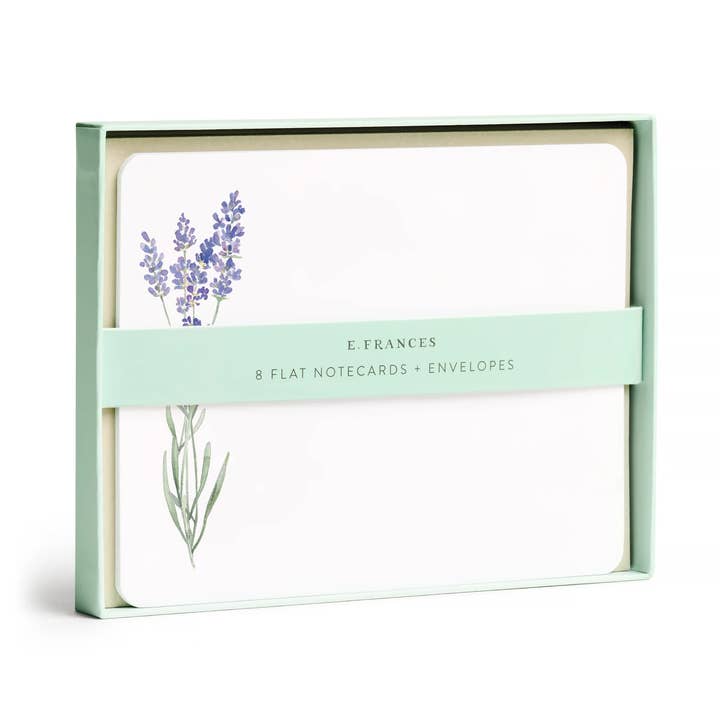 Boxed Flat Notecards | Lavender