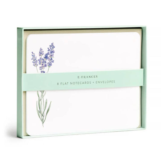 Boxed Flat Notecards | Lavender