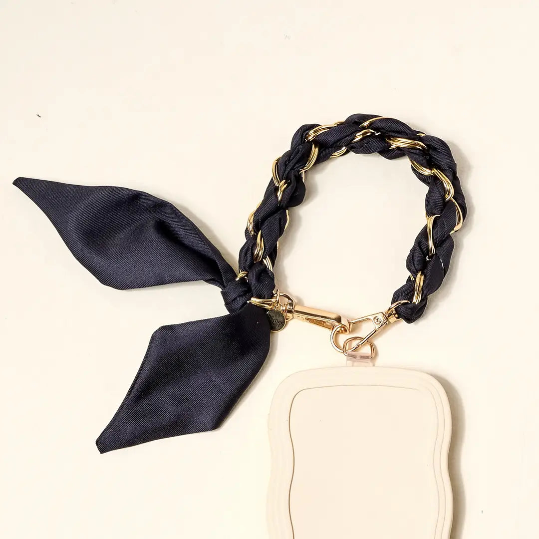Call Me Later Phone Scarf | Black