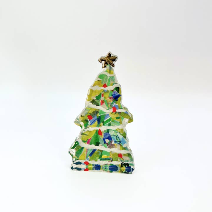 Bitty Acrylic Tree | Bright Green Adorned