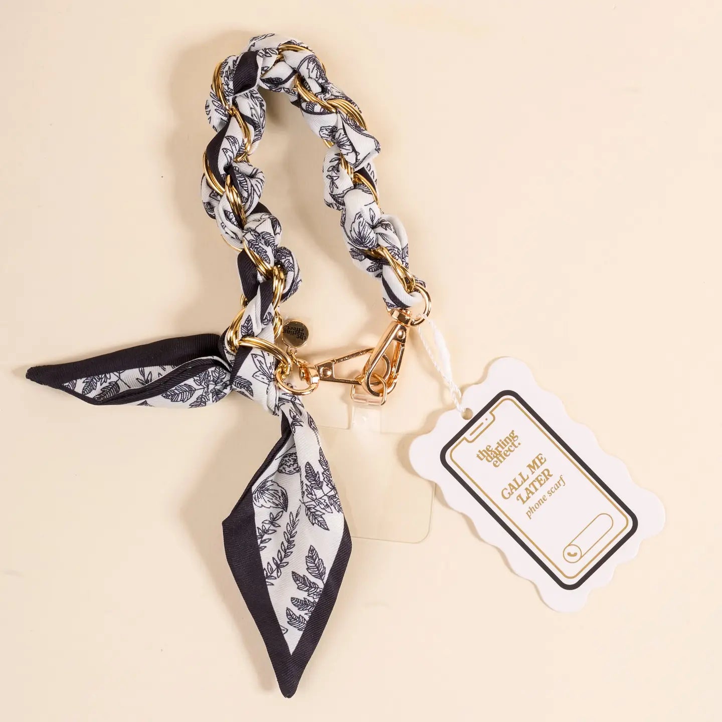Call Me Later Phone Scarf | Monochrome Muse