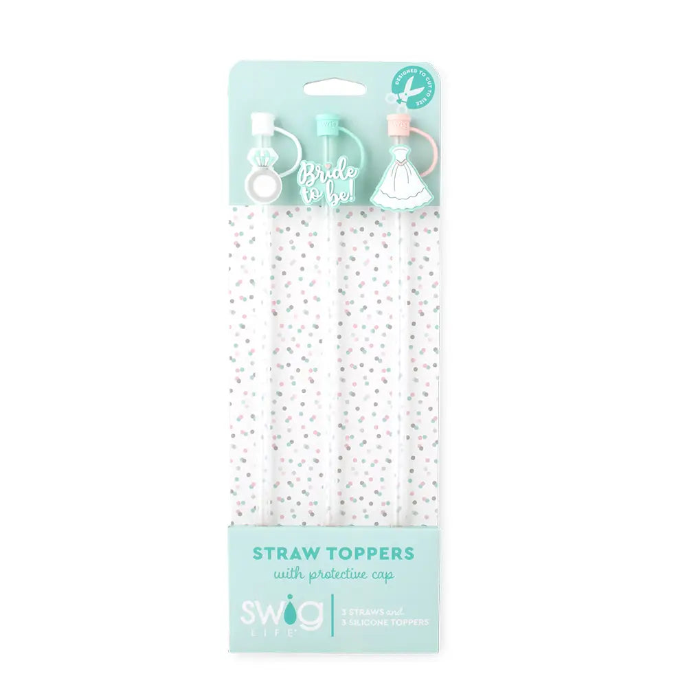 Straw Topper Set | Bride to Be
