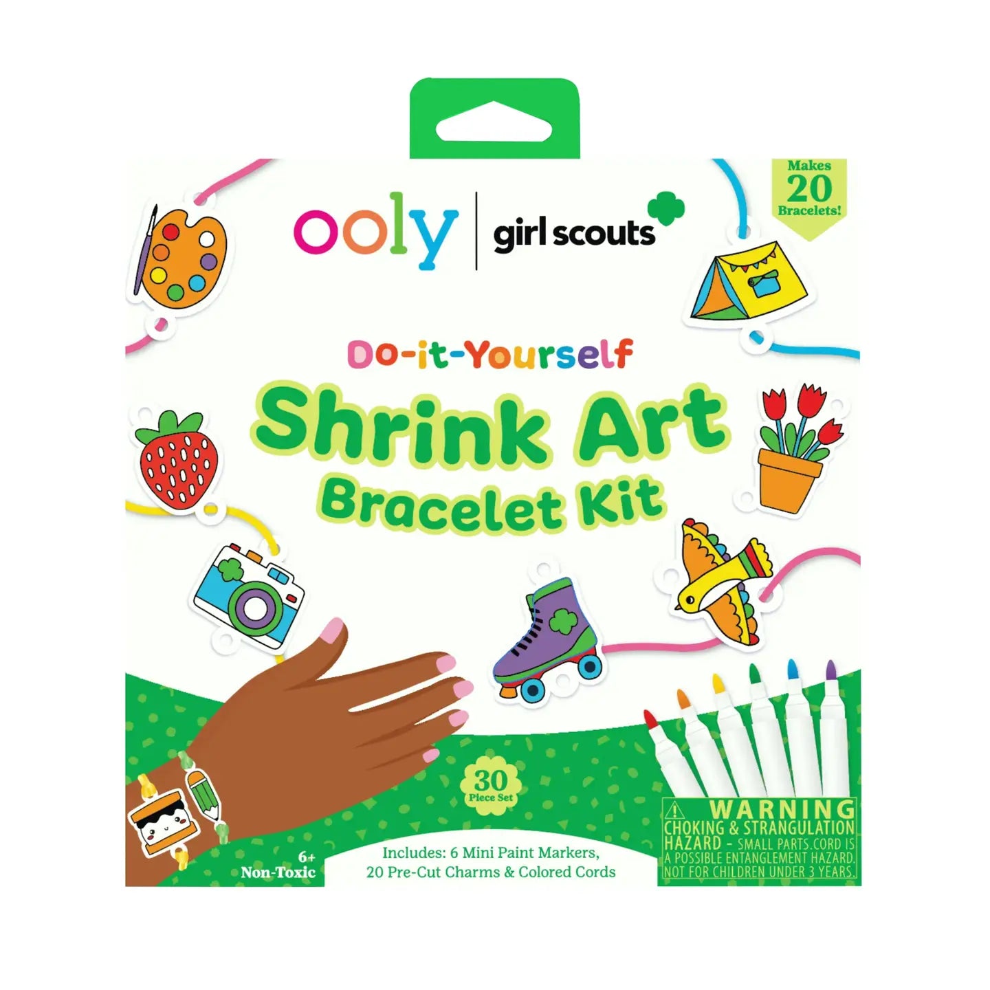 OOLY X Girl Scouts: Do-It-Yourself Shrink Art Bracelet Kit