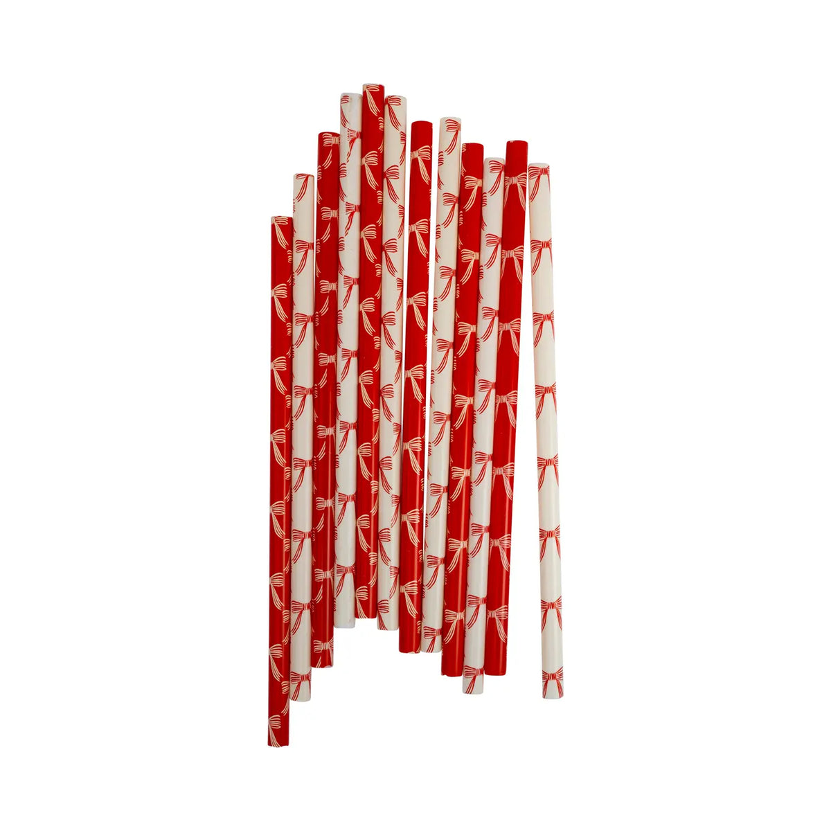 Christmas Bows Reusable Straws