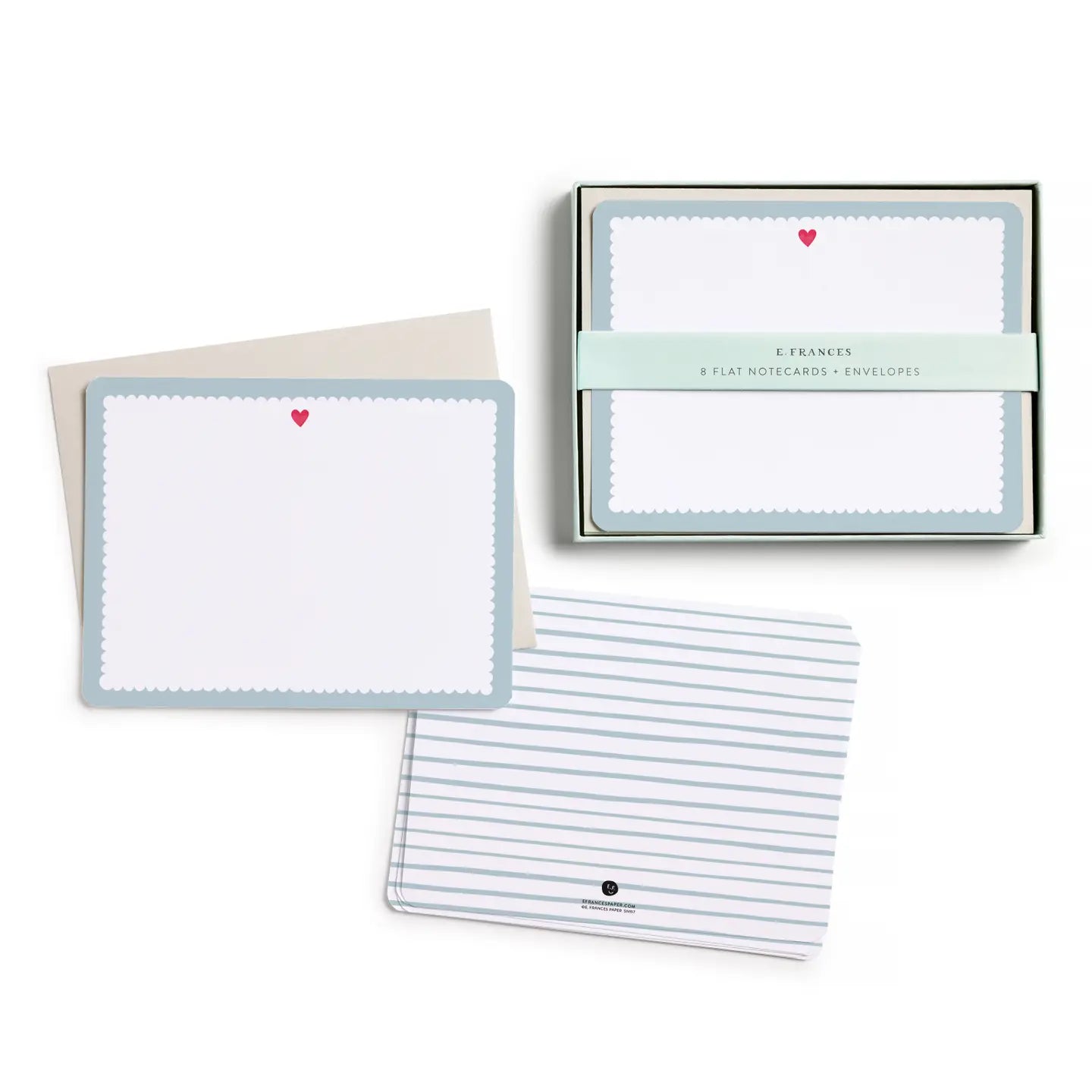 Flat Note Set | Scalloped Heart