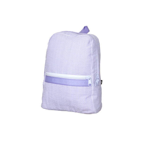Small Backpack | Lilac Seersucker