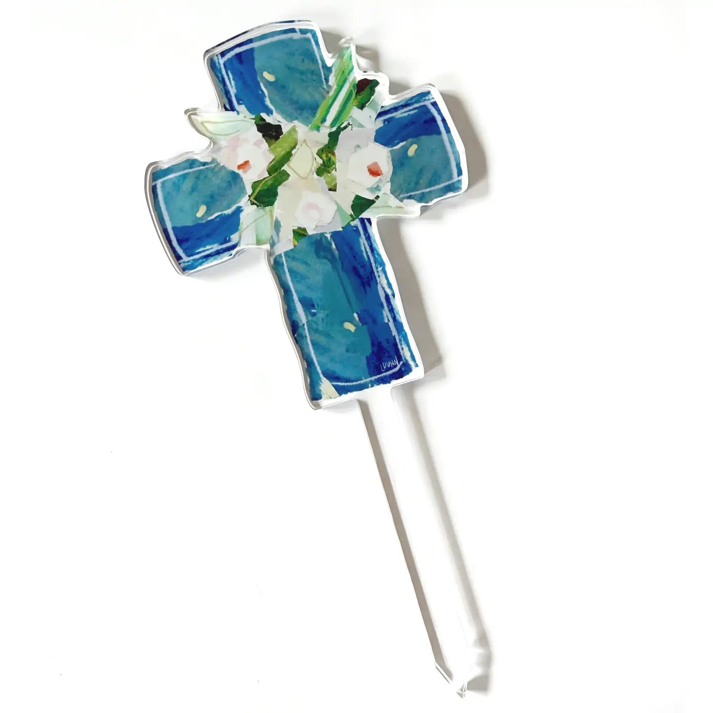 Acrylic Plant Stick | Blue Cross