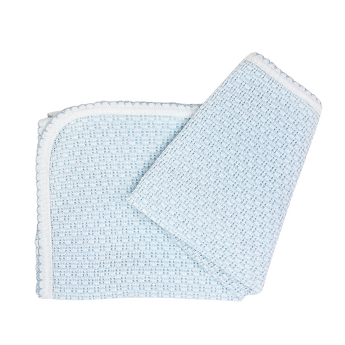 Solid Swaddle Blanket | Blue